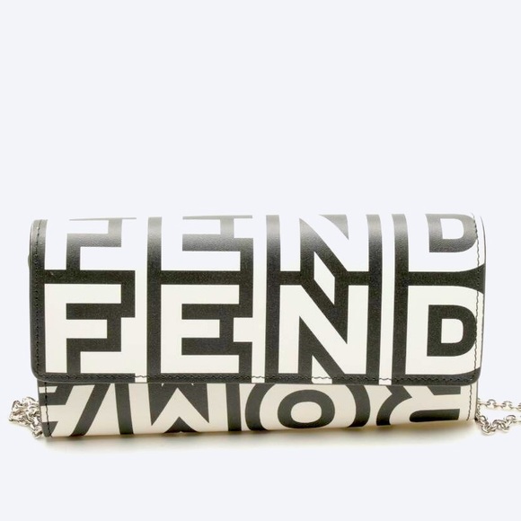 Fendi x Marc Jacobs limited edition FF monogram logo wallet on chain crossbody - Picture 7 of 8
